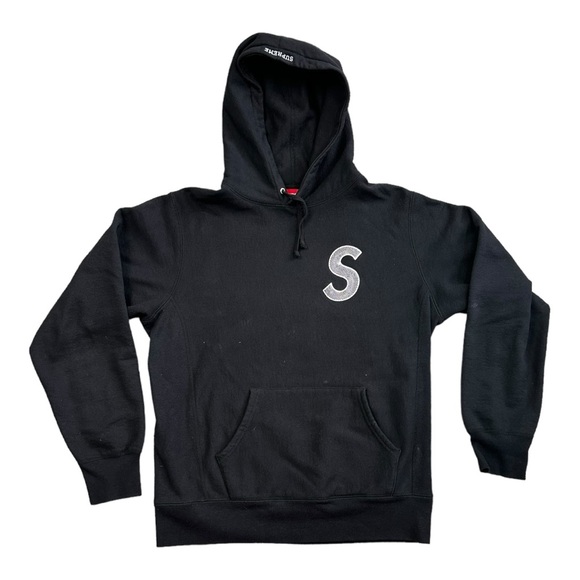 Supreme Black Hoodie Medium Sweatshirt AUTHENTICATED BY LEGIT - Picture 1 of 13
